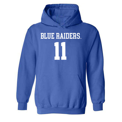MTSU - NCAA Women's Volleyball : Khalia-Leigh James - Replica Shersey Hooded Sweatshirt-0