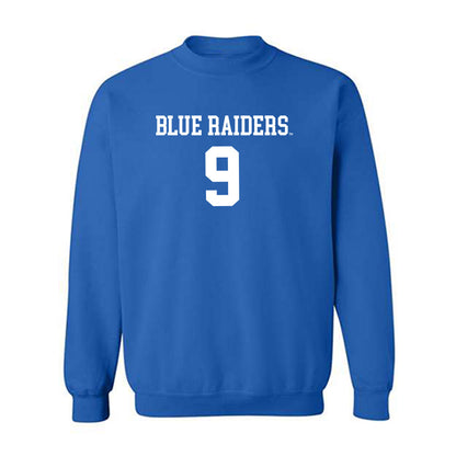 MTSU - NCAA Women's Volleyball : Ellie Watts - Replica Shersey Crewneck Sweatshirt-0