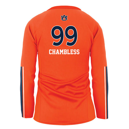 Auburn - NCAA Women's Volleyball : Greer Chambless - Orange Volleyball Jersey-1