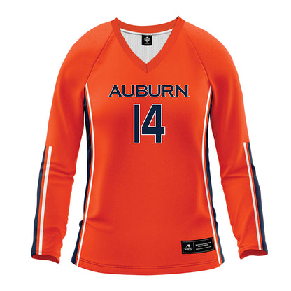 Auburn - NCAA Women's Volleyball : Chelsey Harmon - Orange Volleyball Jersey