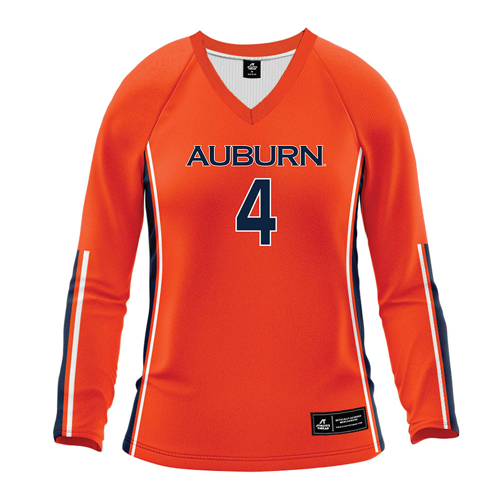 Auburn - NCAA Women's Volleyball : baileigh carlsen - Orange Volleyball Jersey-0
