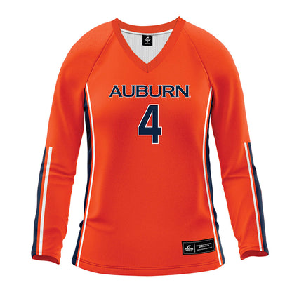 Auburn - NCAA Women's Volleyball : baileigh carlsen - Orange Volleyball Jersey-0