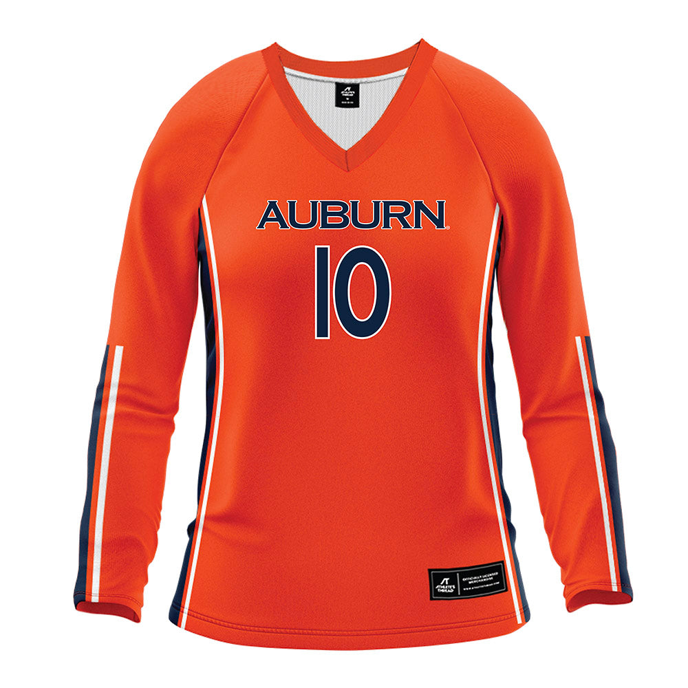 Auburn - NCAA Women's Volleyball : Emma Moore - Orange Volleyball Jersey-0