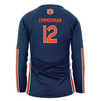 Auburn - NCAA Women's Volleyball : Bel Zimmerman - Navy Volleyball Jersey