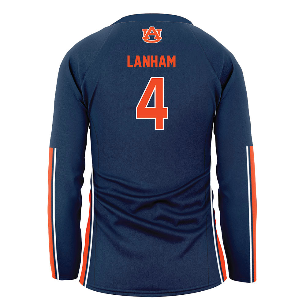 Auburn - NCAA Women's Volleyball : Fallan Lanham - Navy Volleyball Jersey