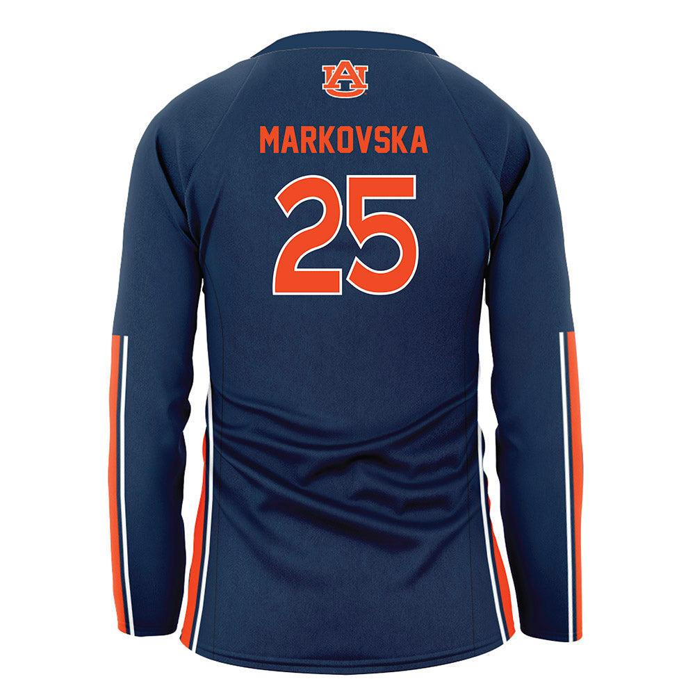 Auburn - NCAA Women's Volleyball : Lizzy Markovska - Navy Volleyball Jersey-1