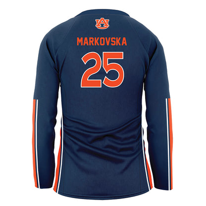 Auburn - NCAA Women's Volleyball : Lizzy Markovska - Navy Volleyball Jersey-1