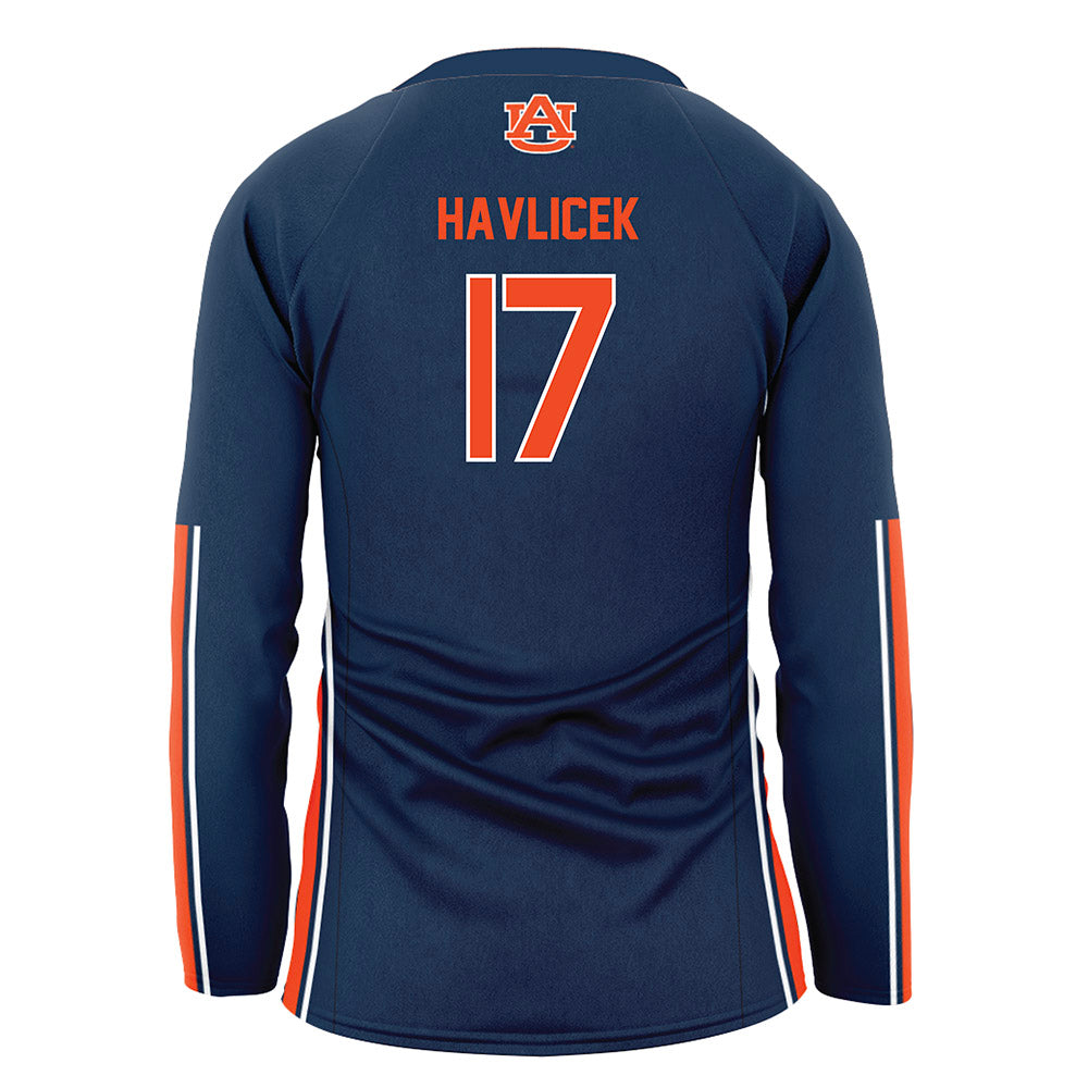 Auburn - NCAA Women's Volleyball : Grace Havlicek - Navy Volleyball Jersey-1