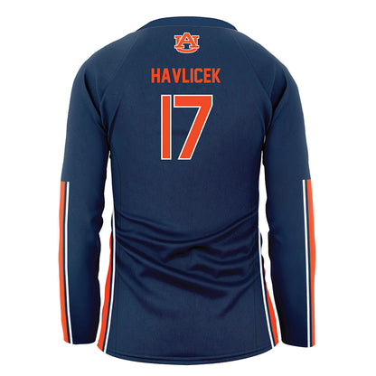 Auburn - NCAA Women's Volleyball : Grace Havlicek - Navy Volleyball Jersey-1