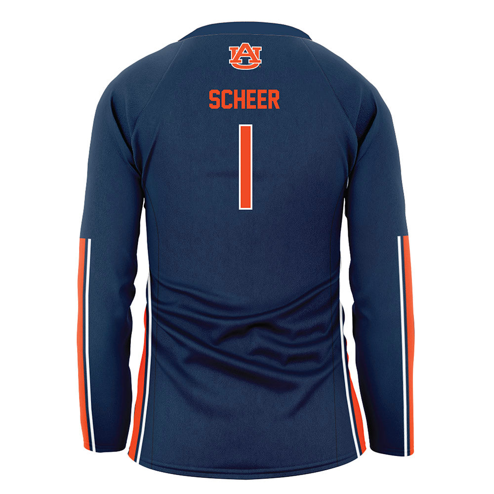 Auburn - NCAA Women's Volleyball : Madison Scheer - Navy Volleyball Jersey