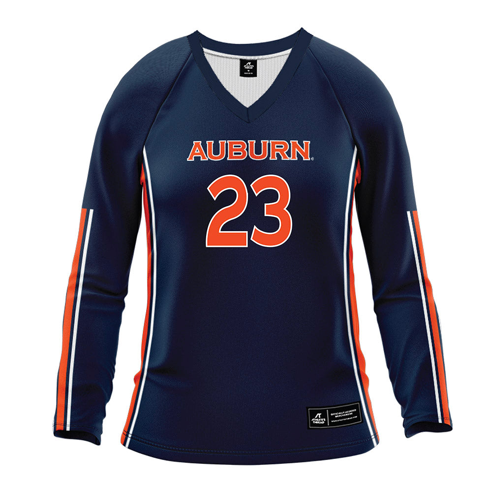 Auburn - NCAA Women's Volleyball : Shanelle Puetz - Navy Volleyball Jersey-0