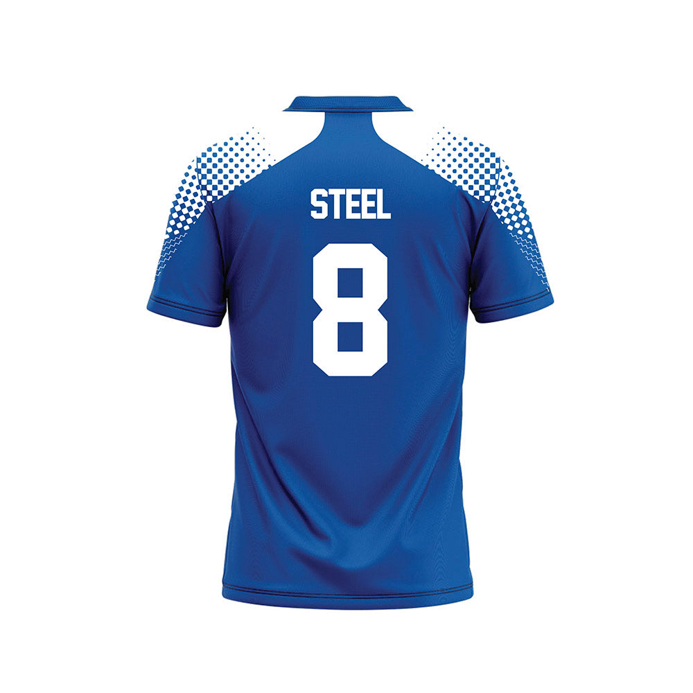 UNC Asheville - NCAA Men's Soccer : Jack Steel - Royal Soccer Jersey-1