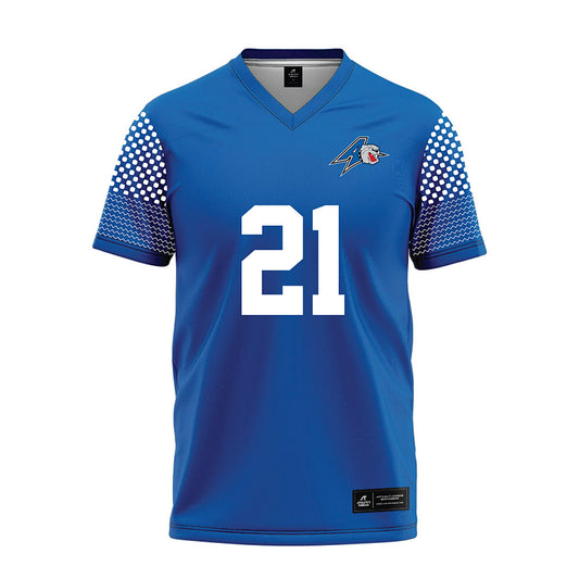 UNC Asheville - NCAA Men's Soccer : Xavier Alcantar - Royal Soccer Jersey-0