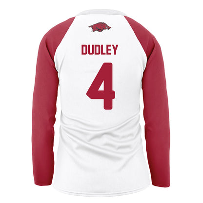 Arkansas - NCAA Women's Volleyball : Lily Dudley - White Volleyball Jersey