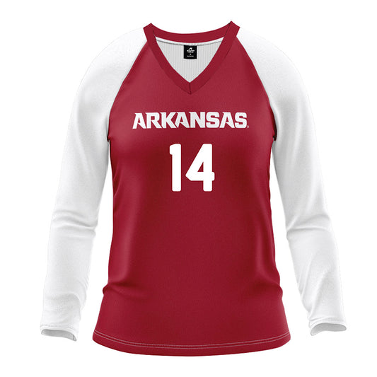 Arkansas - NCAA Women's Volleyball : Rosana Hicks - Red Volleyball Jersey-0
