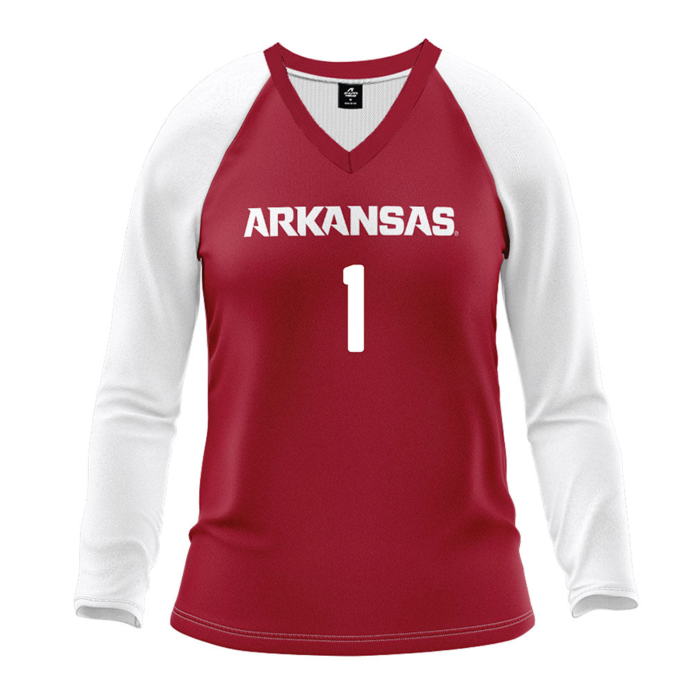 Arkansas - NCAA Women's Volleyball : Avery Calame - Red Volleyball Jersey