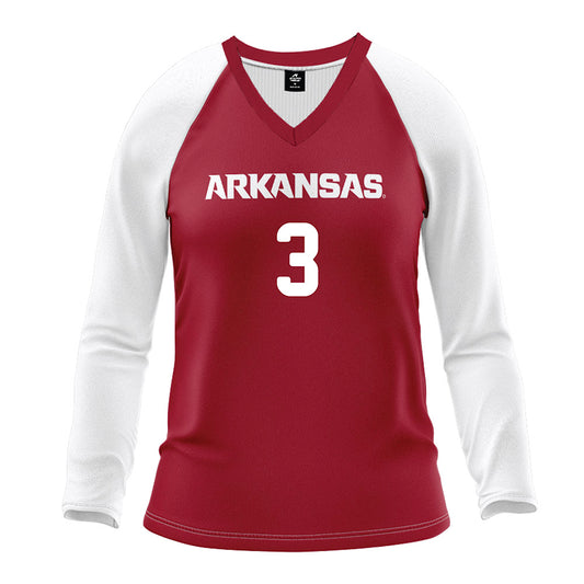 Arkansas - NCAA Women's Volleyball : Livia Niu - Red Volleyball Jersey-0