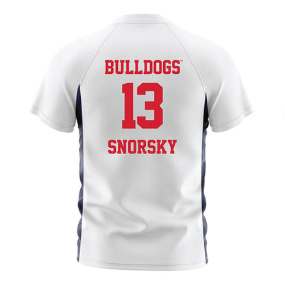 Gonzaga - NCAA Women's Soccer : Samantha Snorsky - White Soccer Jersey-1