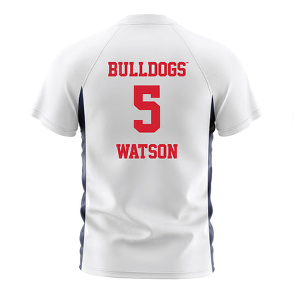 Gonzaga - NCAA Men's Soccer : Terry Watson - White Soccer Jersey-1