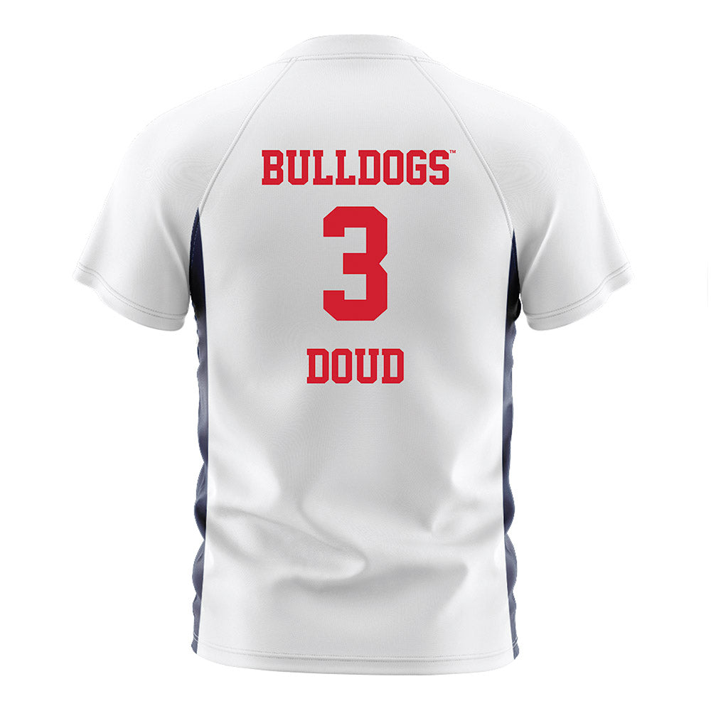 Gonzaga - NCAA Men's Soccer : Ethan Doud - White Soccer Jersey-1
