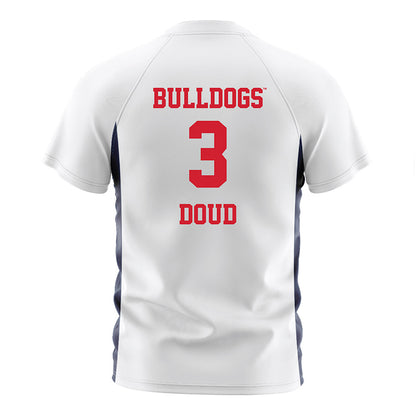 Gonzaga - NCAA Men's Soccer : Ethan Doud - White Soccer Jersey-1