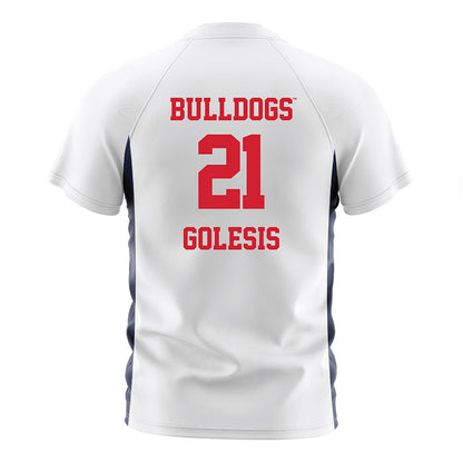 Gonzaga - NCAA Men's Soccer : Nico Golesis - White Soccer Jersey-1