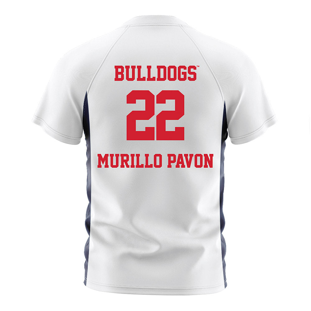 Gonzaga - NCAA Men's Soccer : Carlos Murillo Pavon - White Soccer Jersey-1