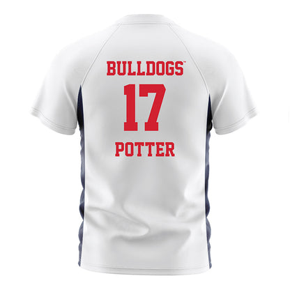 Gonzaga - NCAA Men's Soccer : Chase Potter - White Soccer Jersey-1