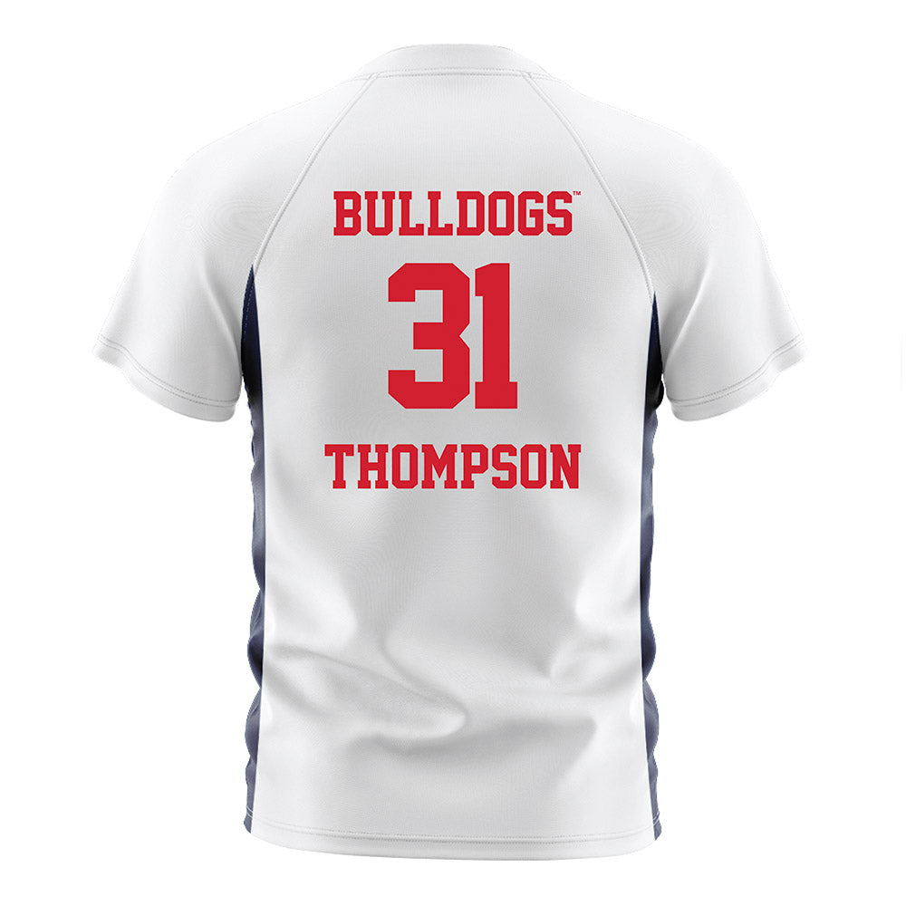 Gonzaga - NCAA Men's Soccer : Caden Thompson - White Soccer Jersey-1