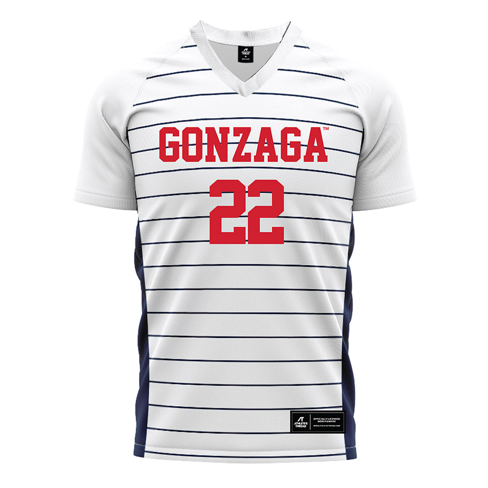 Gonzaga - NCAA Men's Soccer : Carlos Murillo Pavon - White Soccer Jersey-0