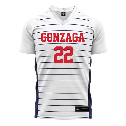 Gonzaga - NCAA Men's Soccer : Carlos Murillo Pavon - White Soccer Jersey-0