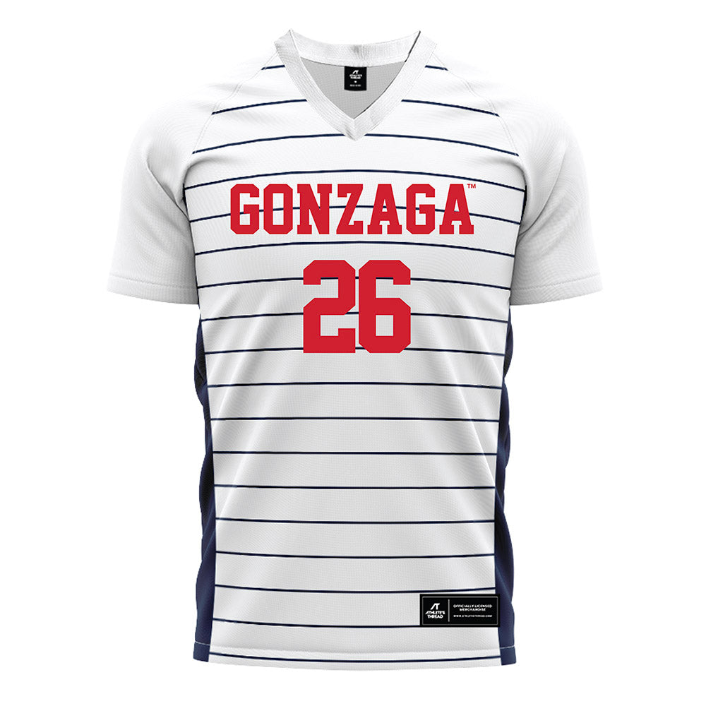 Gonzaga - NCAA Women's Soccer : Sofia Fox - White Soccer Jersey-0