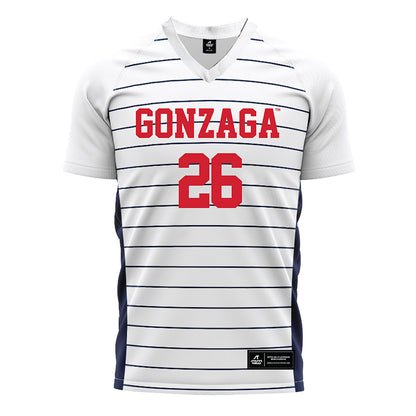 Gonzaga - NCAA Women's Soccer : Sofia Fox - White Soccer Jersey-0