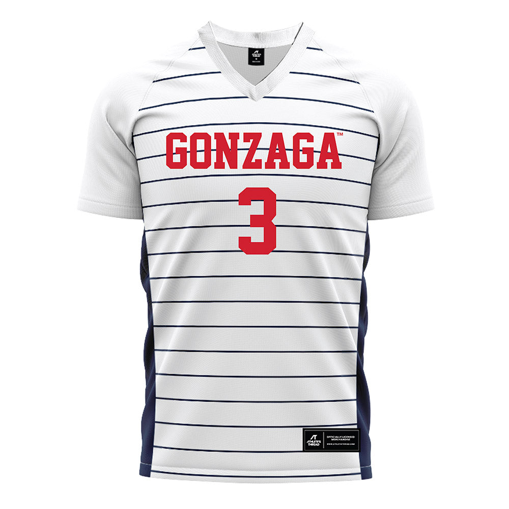 Gonzaga - NCAA Women's Soccer : Kylie Jones - White Soccer Jersey