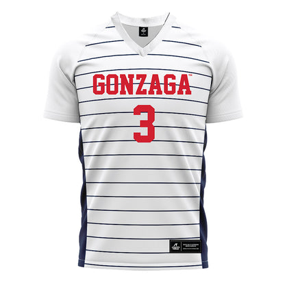 Gonzaga - NCAA Women's Soccer : Kylie Jones - White Soccer Jersey