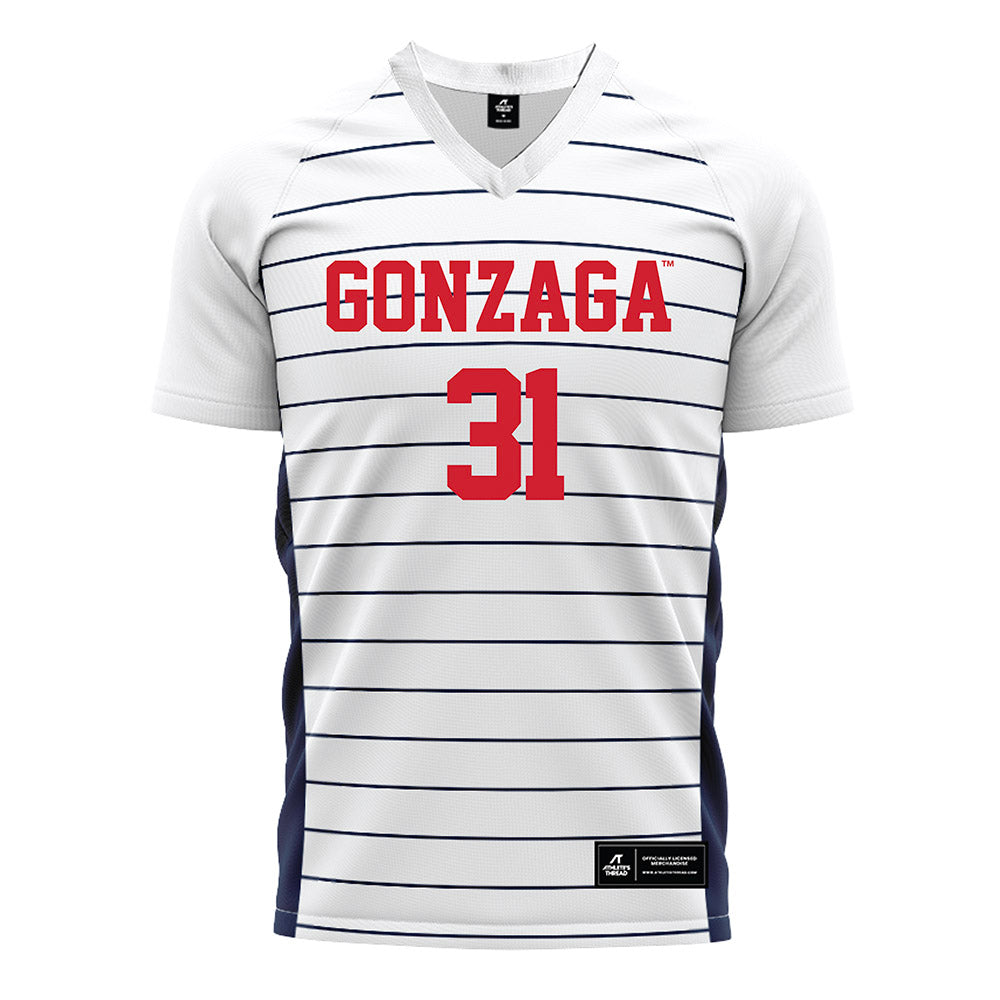 Gonzaga - NCAA Women's Soccer : Emelia Warta - White Soccer Jersey