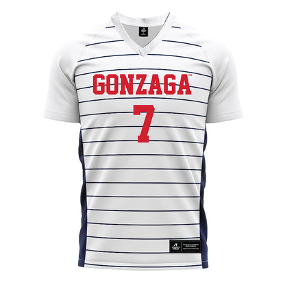 Gonzaga - NCAA Women's Soccer : Brooke Metcalfe - White Soccer Jersey-0
