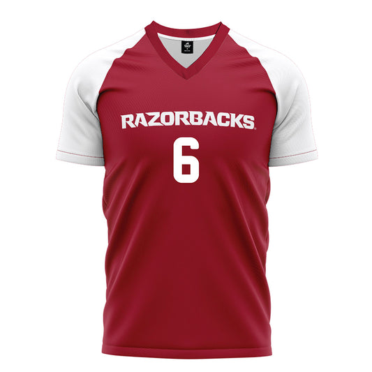 Arkansas - NCAA Women's Soccer : Cora Hair - Cardinal Soccer Jersey