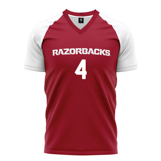 Arkansas - NCAA Women's Soccer : Presley Marvil - Cardinal Soccer Jersey-0