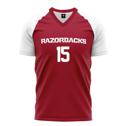 Arkansas - NCAA Women's Soccer : Sabrina Jones - Cardinal Soccer Jersey