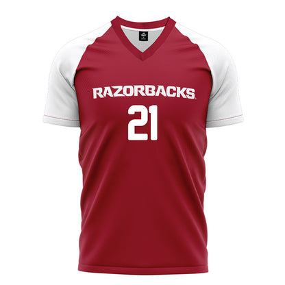 Arkansas - NCAA Women's Soccer : Ava Tankersley - Cardinal Soccer Jersey