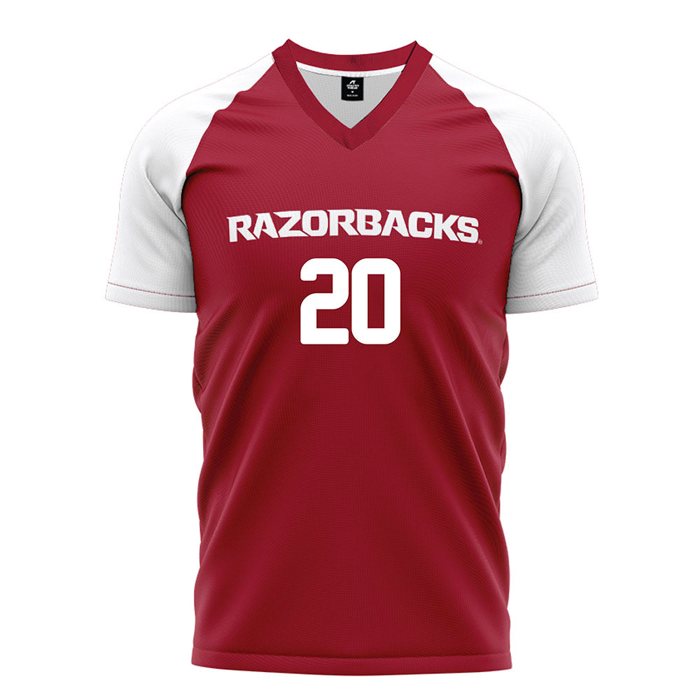 Arkansas - NCAA Women's Soccer : Natalie Wagner - Cardinal Soccer Jersey-0
