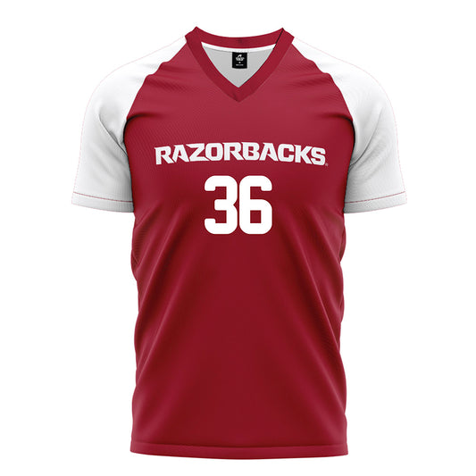 Arkansas - NCAA Women's Soccer : Taylor Berman - Cardinal Soccer Jersey