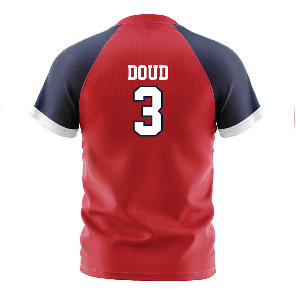 Gonzaga - NCAA Men's Soccer : Ethan Doud - Red Soccer Jersey-1