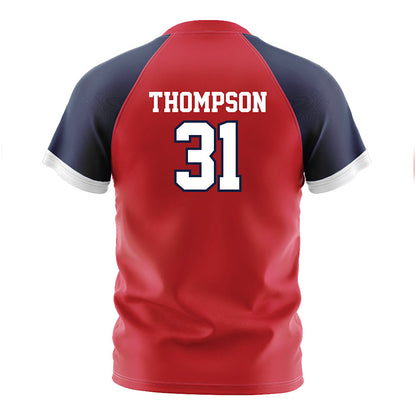 Gonzaga - NCAA Men's Soccer : Caden Thompson - Red Soccer Jersey-1