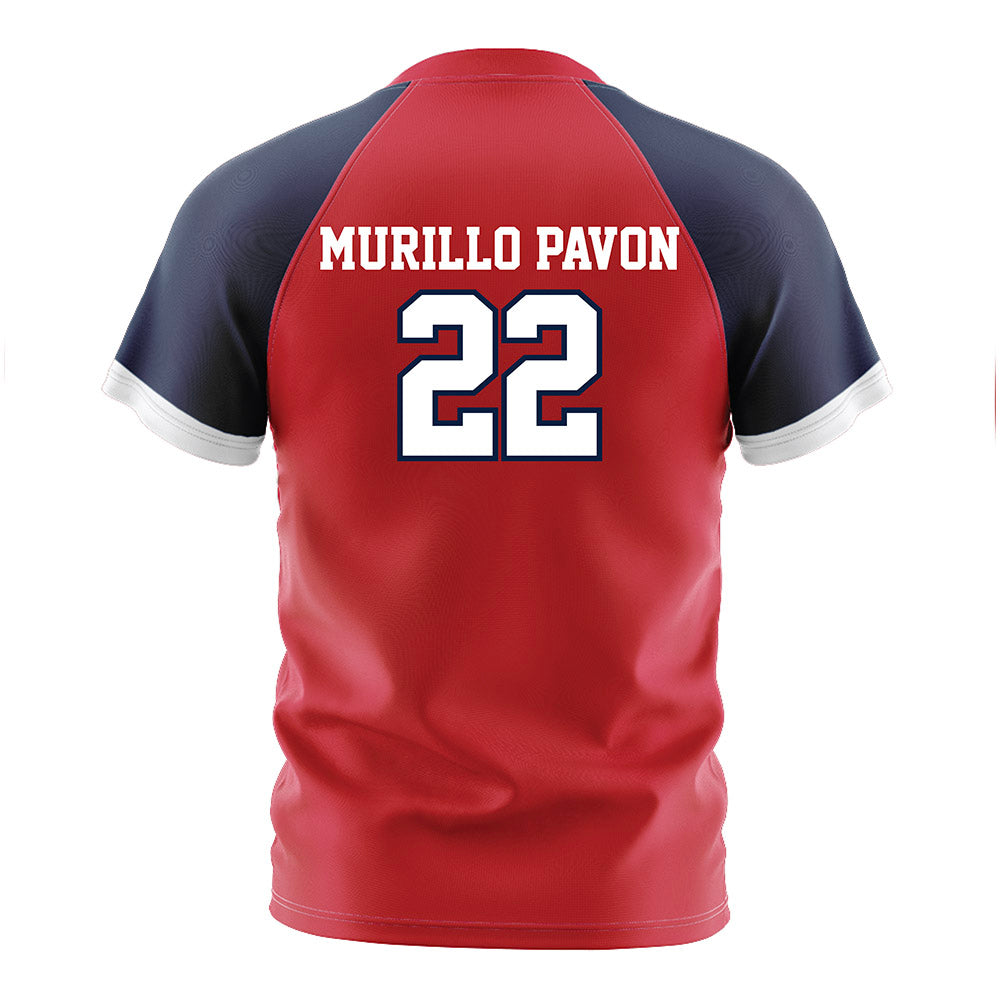 Gonzaga - NCAA Men's Soccer : Carlos Murillo Pavon - Red Soccer Jersey-1