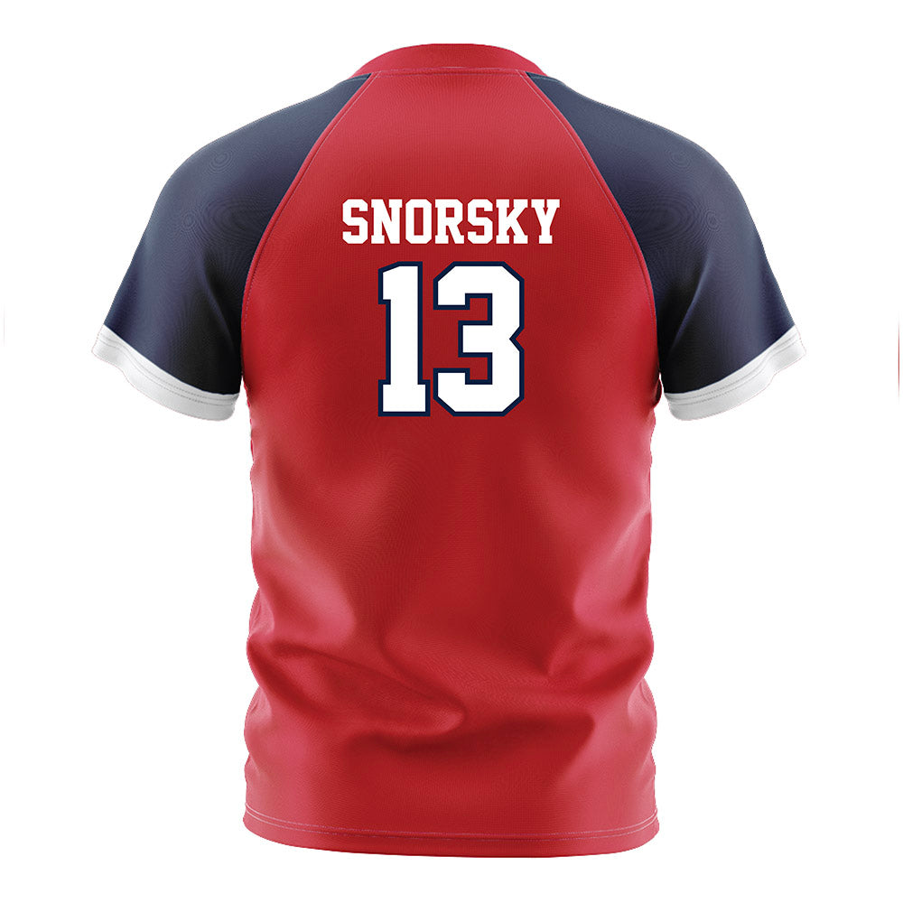 Gonzaga - NCAA Women's Soccer : Samantha Snorsky - Red Soccer Jersey-1