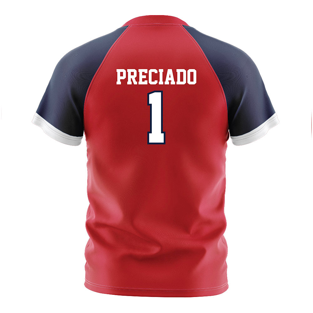 Gonzaga - NCAA Men's Soccer : Chema Preciado - Red Soccer Jersey-1