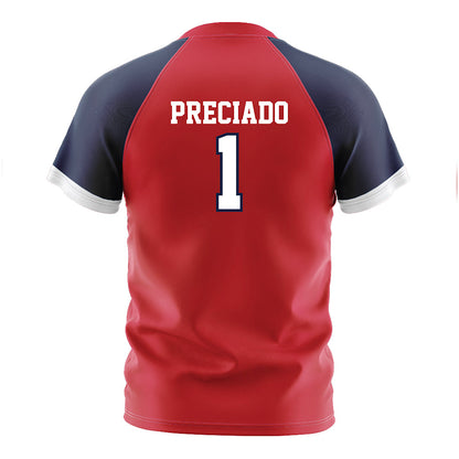 Gonzaga - NCAA Men's Soccer : Chema Preciado - Red Soccer Jersey-1