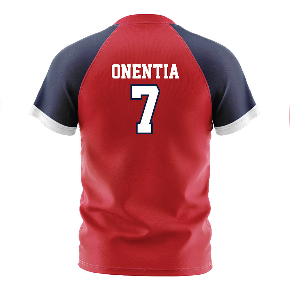 Gonzaga - NCAA Men's Soccer : Geremi Onentia - Red Soccer Jersey-1